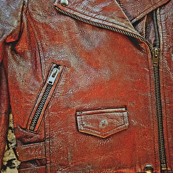 IRO Red Leather Jacket - Picture 8 of 9